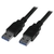 StarTech.com Cable USB 3.0 A Macho - USB 3.0 A Macho, 3 Metros, Negro