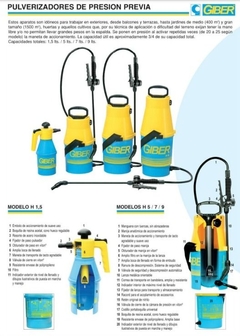 PULVERIZADOR CON LANZA APLICADORA GIBER - comprar online