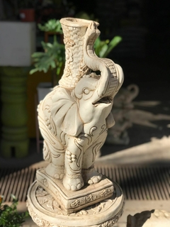 ELEFANTE FLORERO RESINA 62CM - comprar online