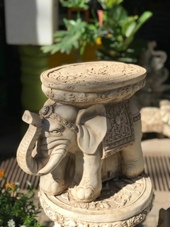 ELEFANTE MESA MINI RESINA 35x40x25