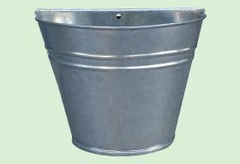 MACETA DE PARED 20 X 13 X 17 DE ZINC LA ZINGUERIA