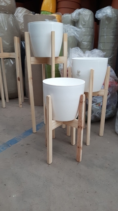 PIE DE MADERA DE PINO