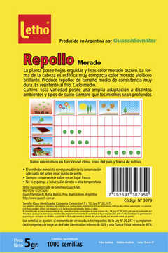Imagen de SEMILLAS HUERTA LETHO