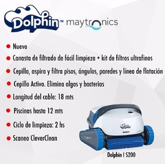 DOLPHIN LINEA S ROBOT LIMPIA PISCINA - tienda online