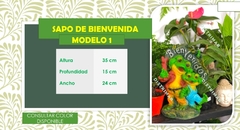 SAPO DE BIENVENIDA DE RESINA