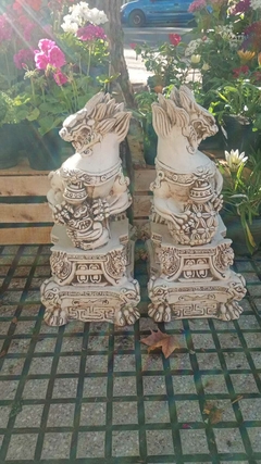 PERRO DRAGON FU MACHO/HEMBRA 45CM RESINA C/U - comprar online