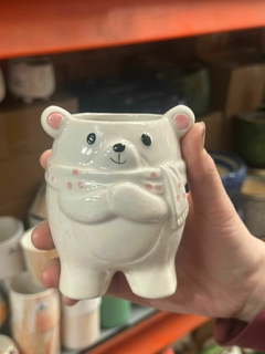 MACETA OSO CERAMICA