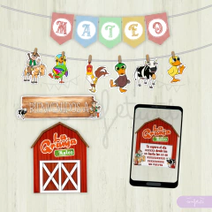 Kit imprimible granja de zenón tradicional