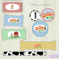 Kit imprimible granja de zenón tradicional - Confetuti