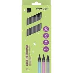 Lápis Preto Redondo Infinito HB Fumê - Newpen
