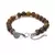 Pulseira Ortega de Pedra Natural Olho de Tigre Marrom Key Design - comprar online