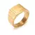 Anel Ettor de Aço Dourado Key Design na internet