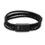 Pulseira Armani de Couro Preto Key Design - Abalone Joias