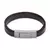 Pulseira Undav de Couro Marrom Key Design