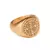 Anel Bento de Aço Dourado Key Design na internet