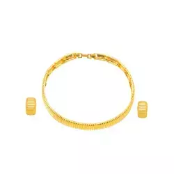 Conjunto Semijoia Detalhado Fosco Liso