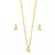 Conjunto Semijoia Nossa Senhora Cristal Micro Zircônia