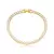Pulseira Semijoia Riviera - Banhada a Ouro 18k.