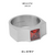 Anel Artie de Aço com Pedra Zircônia Vermelha Key Design - comprar online