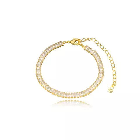 Pulseira Semijoia Riviera Baguete