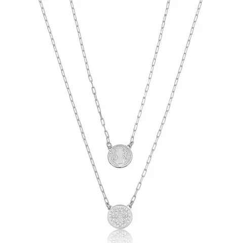 Colar Semijoia Escapulário São Bento Liso