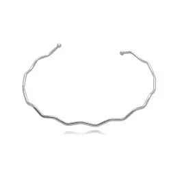 Choker Semijoia Ondulado Liso