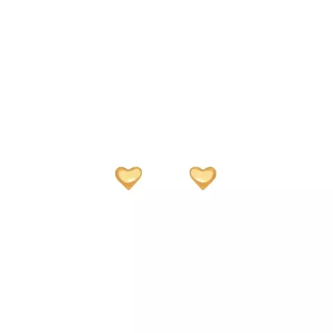 Brinco Semijoia Infantil Coração Liso