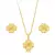 Conjunto Semijoia Trevo Liso