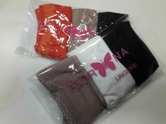 FIORINA PACK X 3 VEDETTINAS DE MICROFIBRA Y PUNTILLA AF94700 en internet