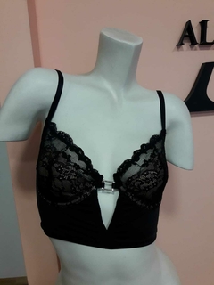 FIORINA CORPIÑO BUSTIER DE LYCRA Y PUNTILLA AF708 - ALEXANDRA LENCERIA