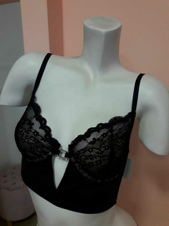 FIORINA CORPIÑO BUSTIER DE LYCRA Y PUNTILLA AF708 - tienda online