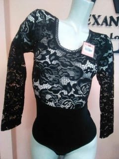 FIORINA BODY DE ENCAJE MANGAS LARGAS AF2075