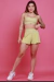 Shorts Com Bermuda Interna - Pistache - comprar online