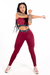 Conjunto Fitness Calça Legging Cintura Alta + Cropped Alcinha - comprar online