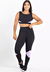 Conjunto Fitness Cropped + Calça Legging Triângulo
