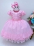 Vestido Infantil Rosa Aplique Borboletas Cinto de Pérolas Tamanho:3 (2143RS3)
