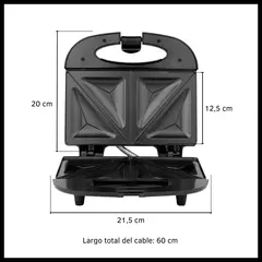 Sandwichera Electrica Kanjihome Kjh-sm700sw Blanca 800w Cts en internet