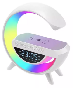 Lámpara Rgb 5 En 1 Parlante Bluetooth Cargador Inalámbrico
