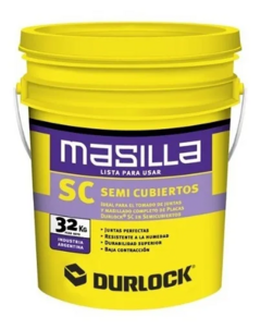 Masilla Durlock semi cubiertos x 32 kg