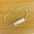 Pulseira Plaquinha Personalizada Infantil - Cor da Plata