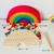 Arco-íris Montessori de Madeira com Pompons e Pinça