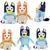 Pelúcia Bluey e Bingo 17cm ou 28cm com Cordinha e Ventosa - Estímulos Criativos