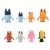 Bluey e Bingo Kit com 8 Bonecos em Miniatura Desenho Bluey. Turma da Bluey. - loja online