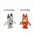 Imagem do Bluey e Bingo Kit com 8 Bonecos em Miniatura Desenho Bluey. Turma da Bluey.