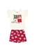 Conjunto Infantil Blusa Manga Babados E Shorts - comprar online