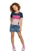 Blusa Infantil Menina Tricolor
