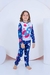 Pijama Infantil Suede Manga Longa Estrelar