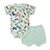 CONJUNTO BODY Bebê Estampado Manga Curta Com Shorts - Babu Kids - Moda infantil