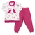 Pijama Bebê Gola Careca Manga Longa Estampado com punho - Babu Kids - Moda infantil