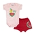 Conjunto Body Bebê Transpassado Silk manga curta com shorts - comprar online